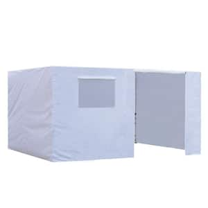 Series 10 ft. x 15 ft. White Pop-up Canopy Tent with 4-Zippered Sidewalls