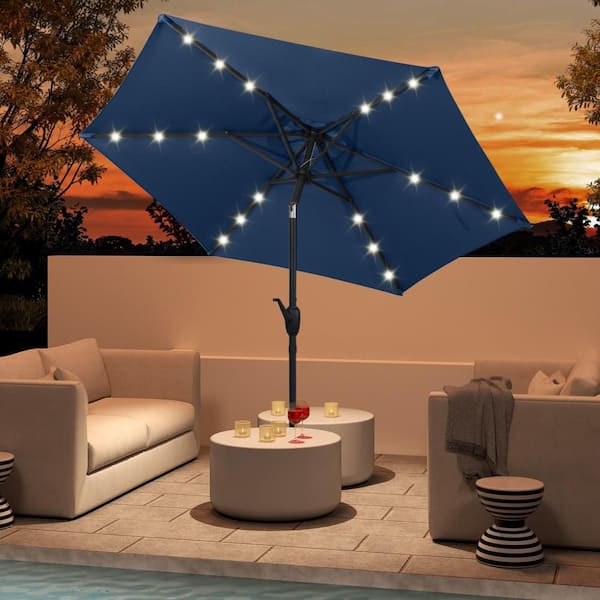 7.5 light up patio tilt umbrella Solar Lighted - 7.5 ft. - Patio Umbrellas