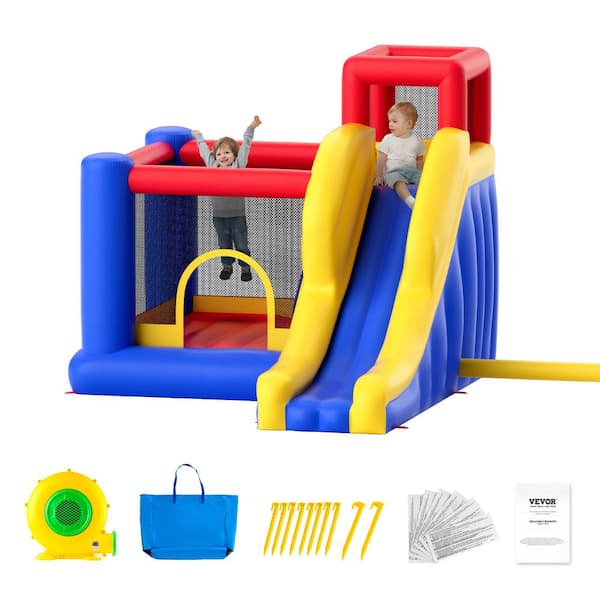 VEVOR Inflatable Bounce House 134 x 102 x 91 in. Outdoor High Quality ...