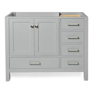 Cambridge 42 in. W x 21.5 in. D x 34.5 in. H Freestanding Bath Vanity Cabinet Only in Grey