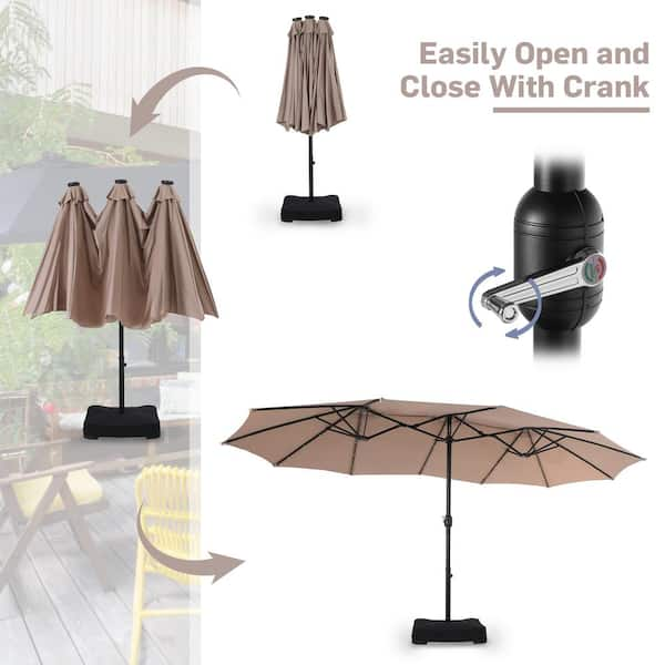 Battery Powered 48leds Lantern Poles Umbrella Light Portable