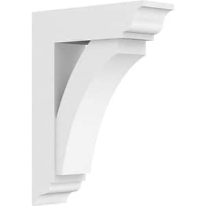5 in. x 24 in. x 18 in. Thorton Bracket with Traditional Ends, Standard Architectural Grade PVC Bracket