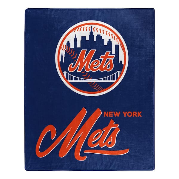 THE NORTHWEST GROUP MLB Mets Signature Raschel Multi-Colored Throw Blanket