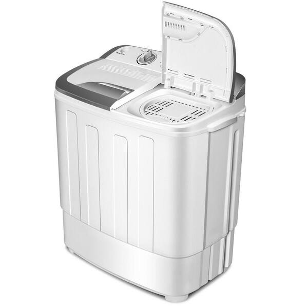 Gymax Timer Washing Machine for 8 lbs. Compact Mini Twin Tub