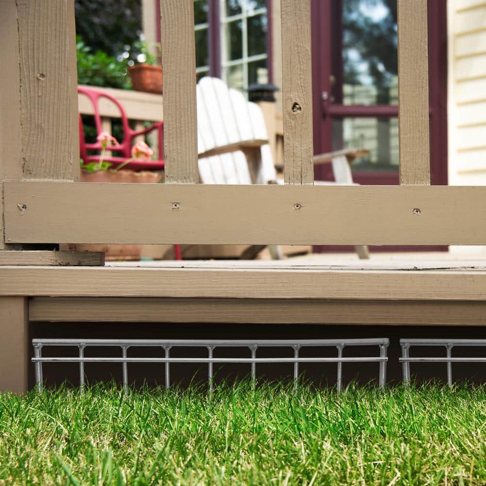 Zinc-Coated Steel Animal Dig Barrier Fence 12-Pack