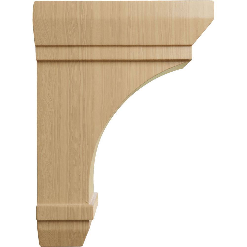 Cherry Wood Hand-Carved 7" Decorative Corbel Bracket