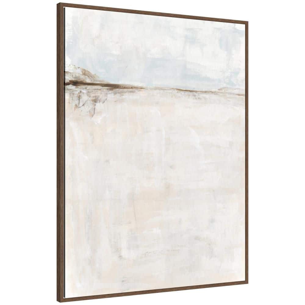 "Sylvie ""Light Abstract Landscape"" by Naomi Hink NLS Design Abstract Framed Canvas Art Print 42 in. x 32 in." price history on PriceWatchPro