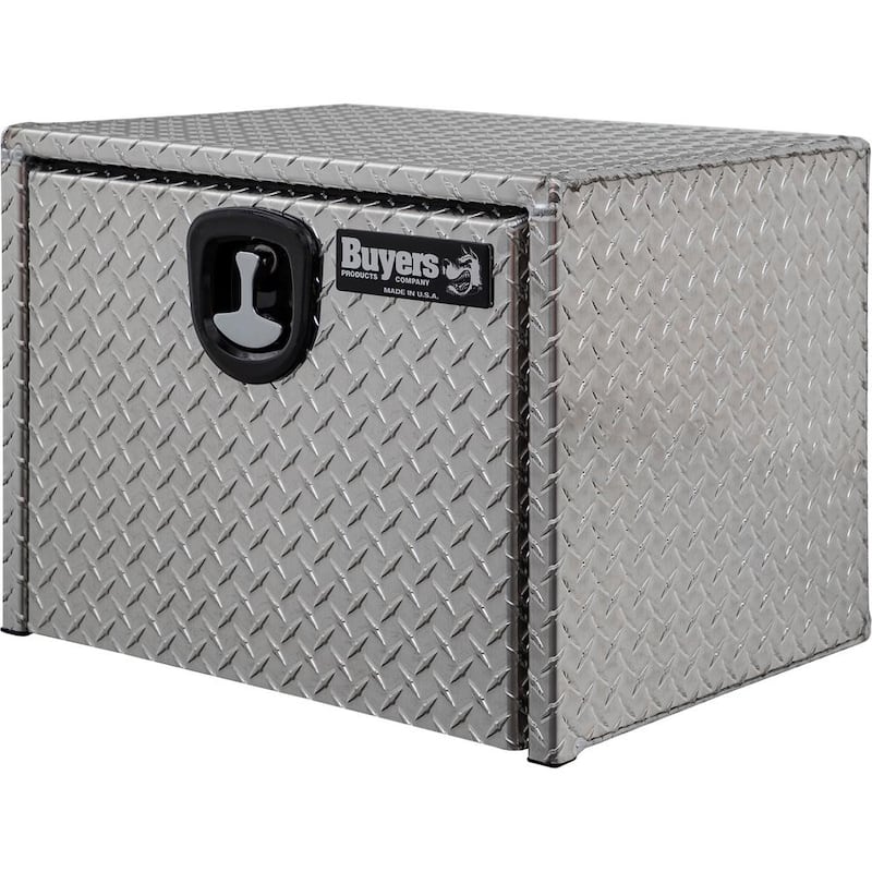 18 in. x 18 in. x 24 in. Diamond Plate Tread Aluminum Underbody Truck Tool Box