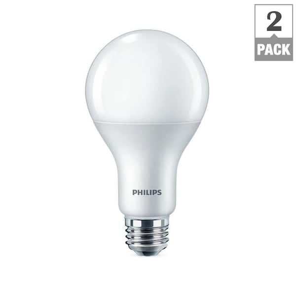Reserve Optimaal Lauw Philips 100-Watt Equivalent A21 Dimmable with Warm Glow Dimming Effect  Energy Saving LED Light Bulb Soft White (2700K) (2-Pack) 479535 - The Home  Depot