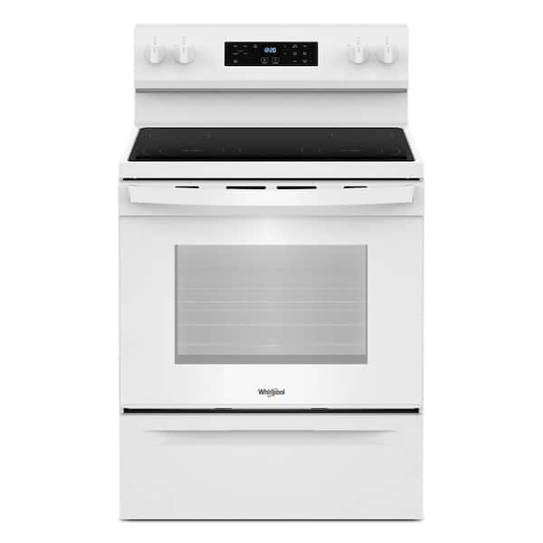 Whirlpool 30 in. 4 Burner Element Freestanding Electric Range in White with No Preheat Mode