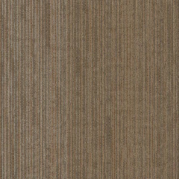 Hearn - Untamed - Brown Commercial/Residential 24 in. x 24 in. Glue-Down Carpet Tile Square (80 sq. ft.)