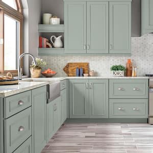 1 gal. #MQ6-18 Recycled Glass Semi-Gloss Enamel Interior/Exterior Cabinet, Door & Trim Paint