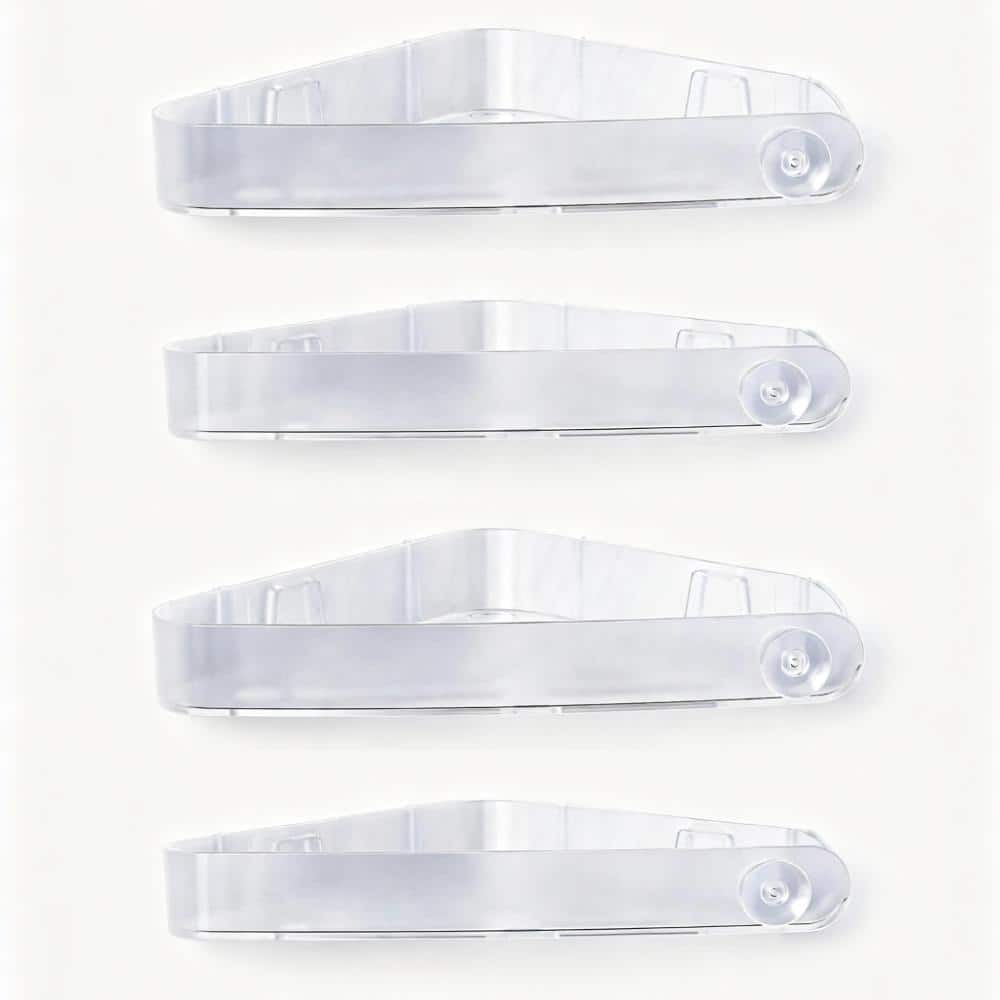 Shower Caddy 4-Pack Corner in Frosted Clear