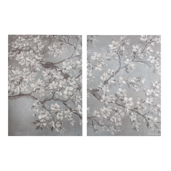 Graham & Brown 31 in. x 24 in. "Tranquil Orchid" Printed Canvas Wall Art