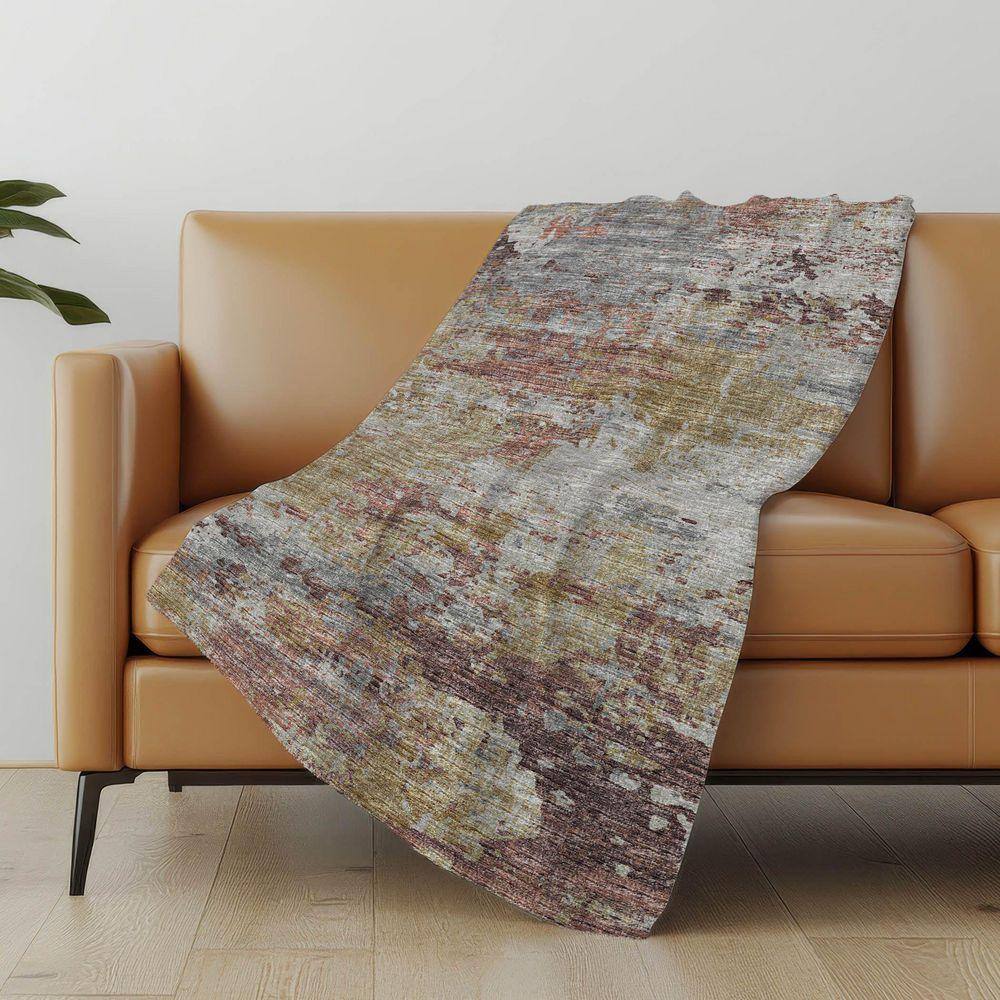 Used Throw Rug Addison Rugs Premium Machine Washable ASB69 Multi 50 in. x 70 in ...