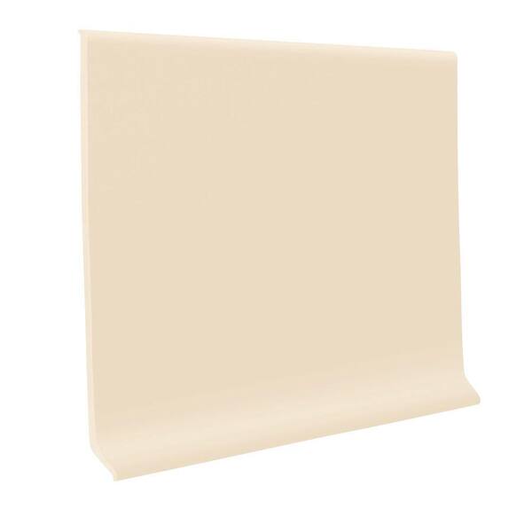 ROPPE Pinnacle Rubber Cream 4 in. x 48 in. x 1/8 in. Wall Cove Base (30-Pieces)