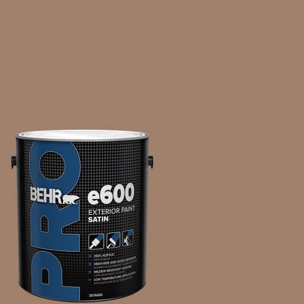1 gal. #ECC-40-3 Seasoned Acorn Satin Exterior Paint