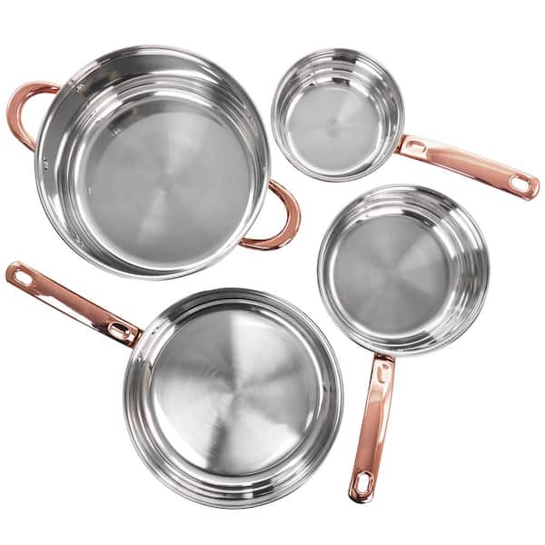 Baking Tool Rose Gold Stainless Steel Measuring Spoon 8-piece Set