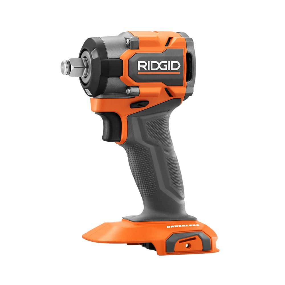 RIDGID 18V SubCompact Brushless Cordless 1/2 in. Impact Wrench (Tool ...