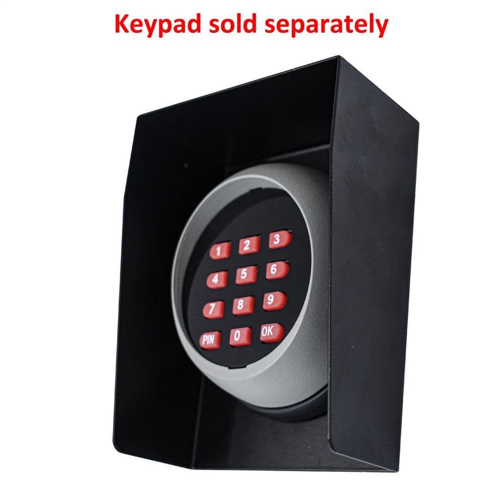 Universal 4-inch Black Metal Keypad Protection Box
