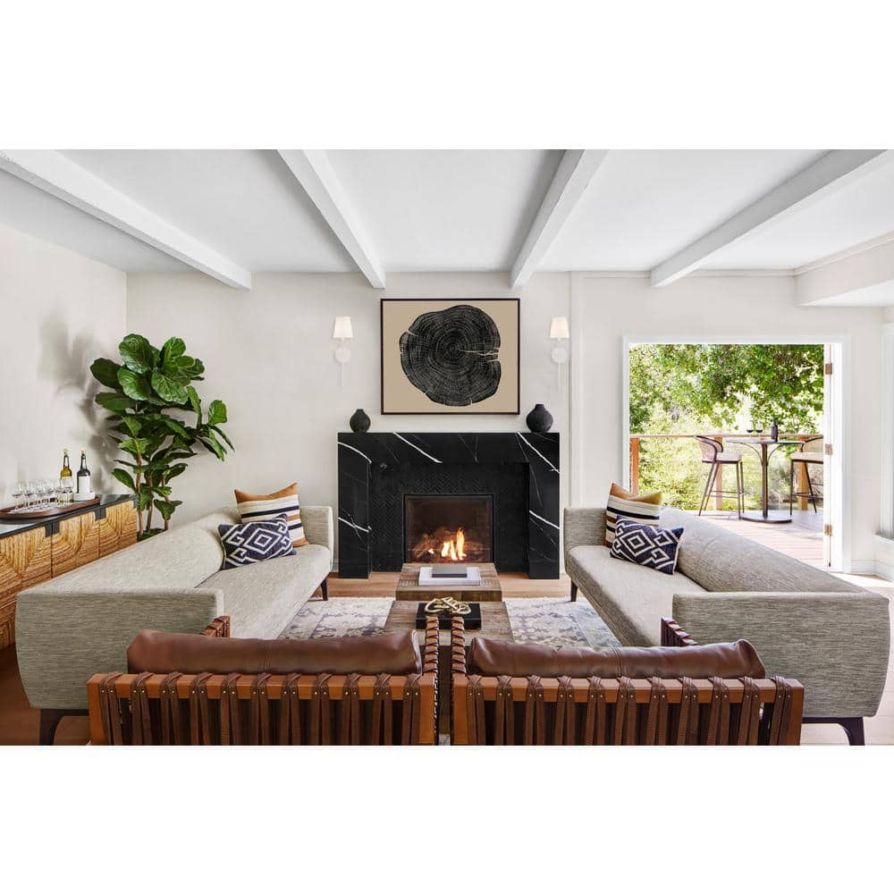 Matte White Steel Sconce with Silk Shade
