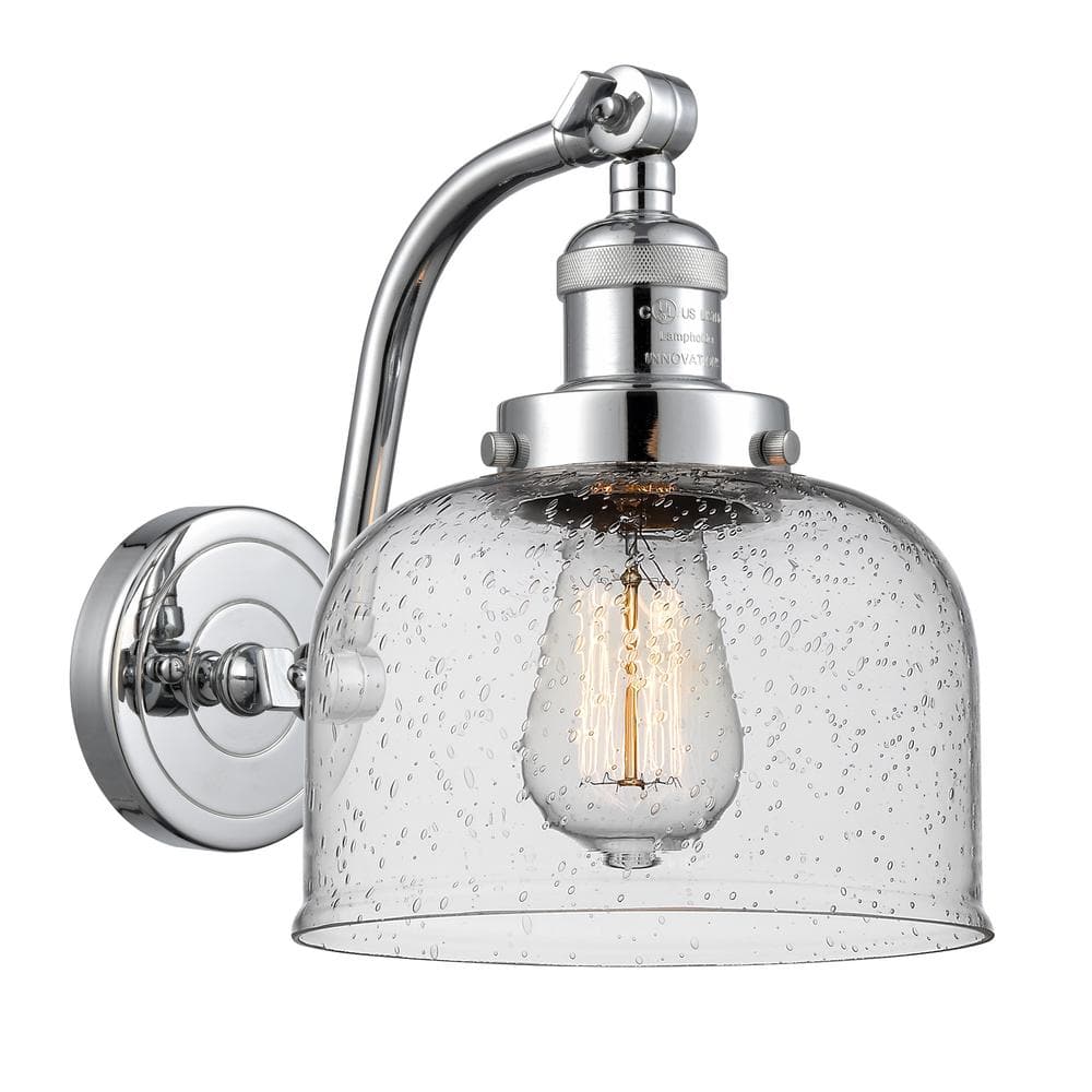 Bell 1-Light Seedy, Polished Chrome Wall Sconce with Clear Glass Shade price history on PriceWatchPro