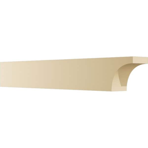 Ekena Millwork Standard Huntington 4 in. W x 6 in. H x 42 in. D Signature Urethane Rafter Tail Outlooker
