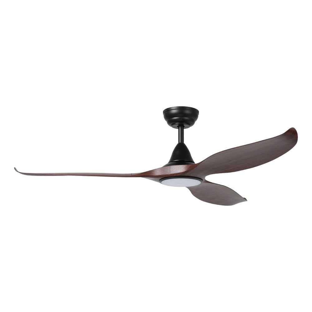 Tirol 60 in. Indoor Black Ceiling Fan with Warm White Integrated LED price history on PriceWatchPro