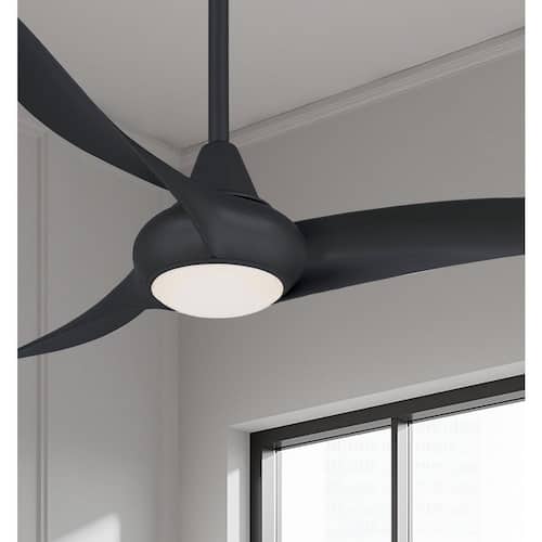 Light Wave 44 in. LED Indoor Coal Ceiling Fan with Light and Remote Control Ceiling Fans With Lights