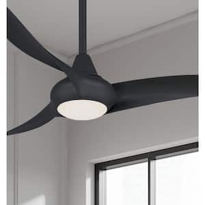 Light Wave 44 in. LED Indoor Coal Ceiling Fan with Light and Remote Control