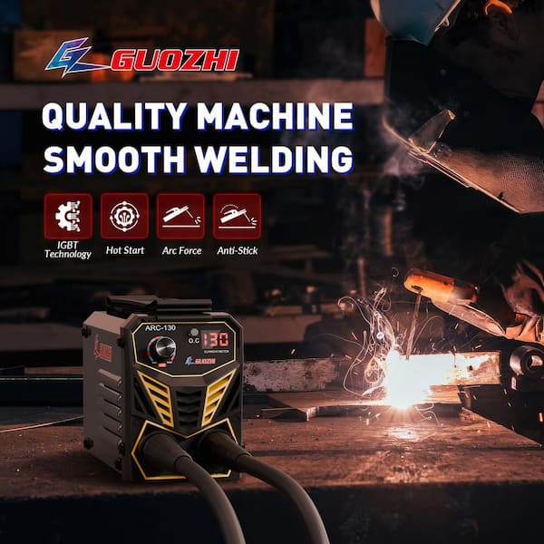 130 Amp Output 110-Volts Electric (AC) Plasma Cutter Included ARC Stick Welder with Hot Start and Digital Display