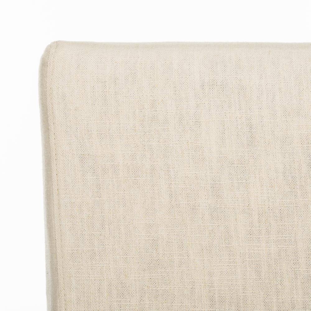 Beige Linen Parsons Chairs with Slipcover Set of 2