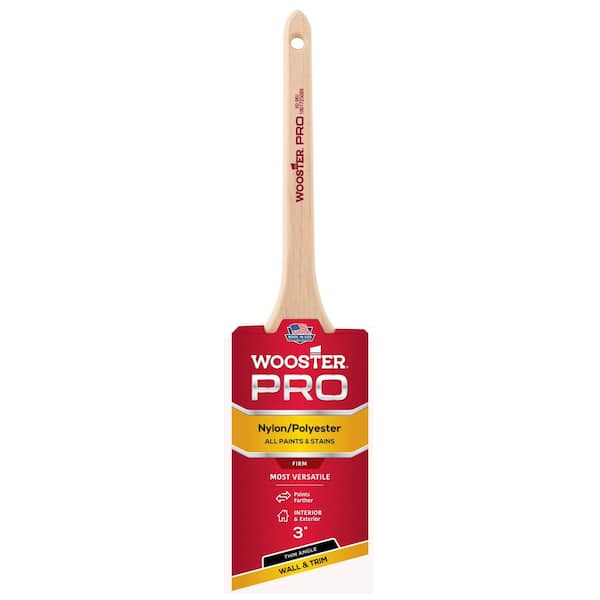 Wooster 3 in. Pro Nylon/Polyester Thin Angle Sash Brush