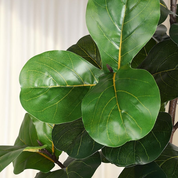 Afoxsos 2.9ft Artificial Fiddle Leaf Fig Tree Indoor Outdoor Faux