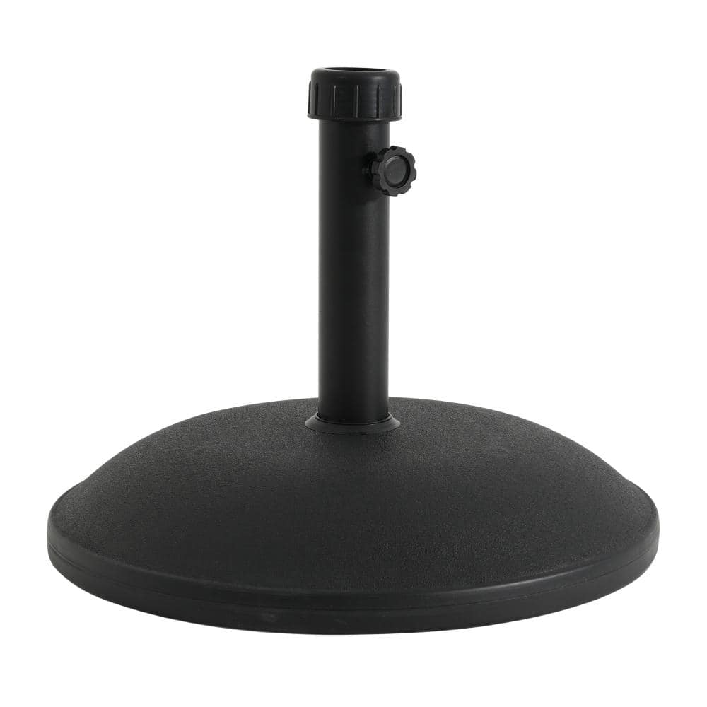 55 lbs. Round Umbrella Base In Black with resin Construction,Lightweight concrete inner price history on PriceWatchPro