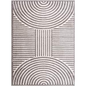 Fossay Shag Black 2 ft. x 3 ft. Modern Indoor Area Rug