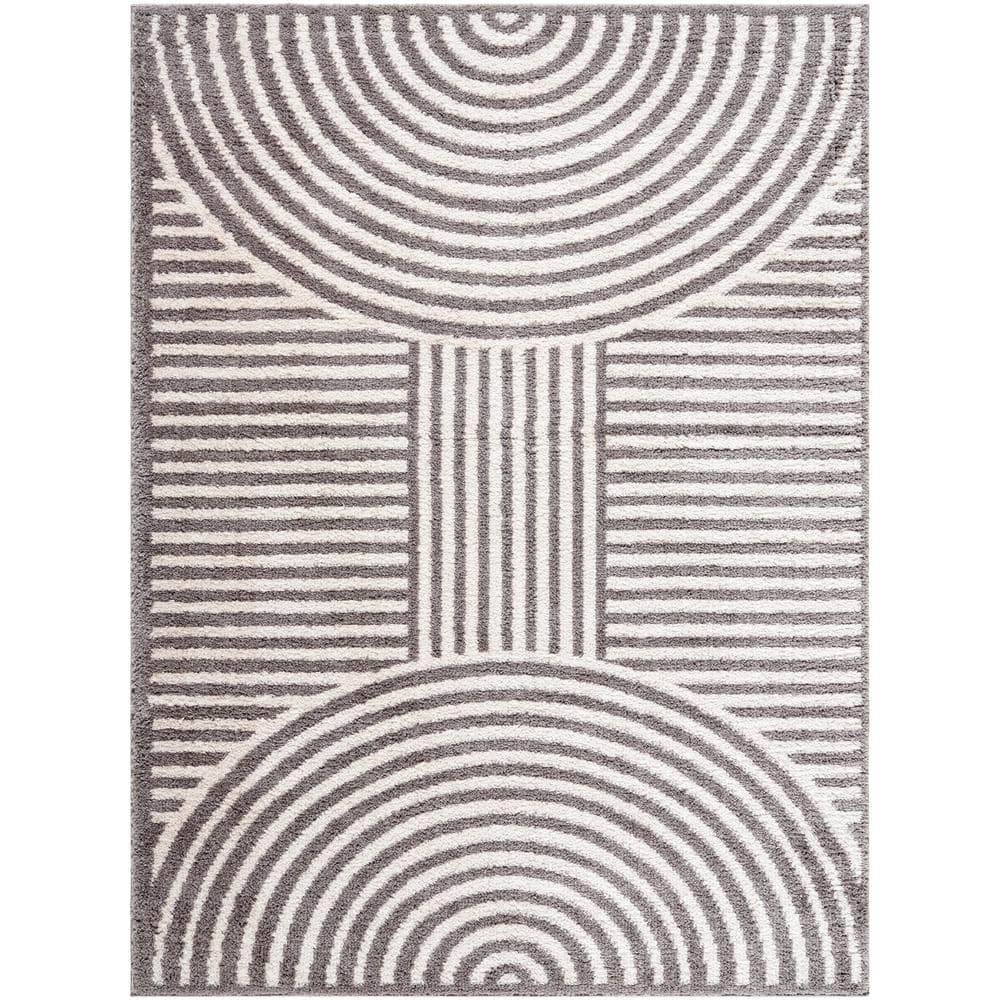 Fossay Shag Black 8 ft. x 10 ft. Modern Indoor Area Rug price history on PriceWatchPro