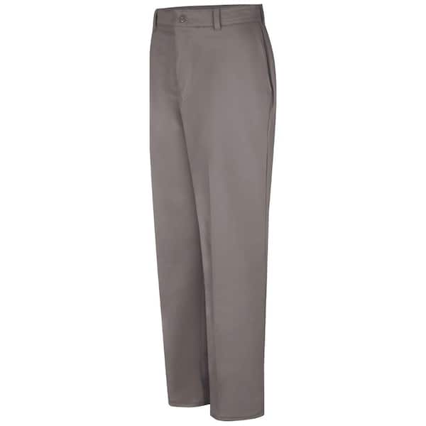 Red Kap Men's Size 36 in. x 30 in. Graphite Grey Wrinkle-Resistant Cotton Work Pant