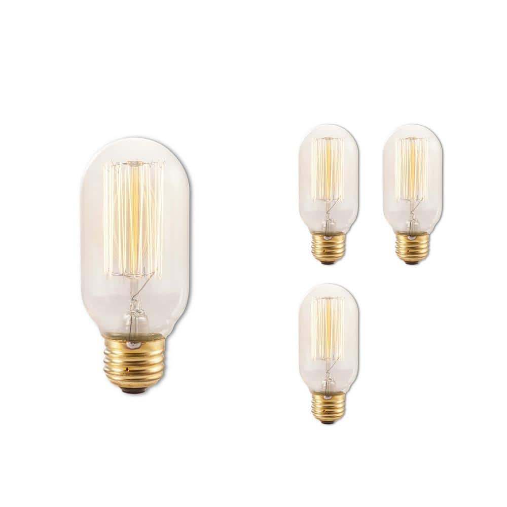 40-Watt Equivalent T14 Amber Light 2200K Medium Base (E26) Antique Nostalgi