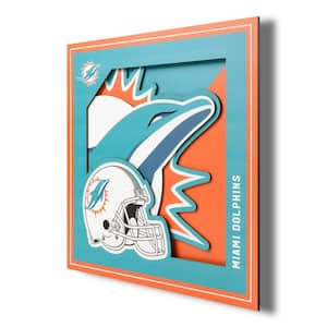 Miami Dolphins 11'' x 19'' Heritage Distressed Logo Sign