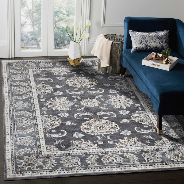 Home Decorators Collection Carlisle Anthracite 5 ft. x 6 ft. 8 in. Area Rug  39045 - The Home Depot