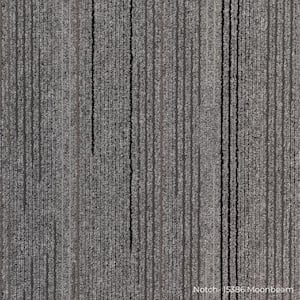 Notch Gray Residential 19.68 in. x 19.68 Peel and Stick Carpet Tile (8 Tiles/Case)21.53 sq. ft.