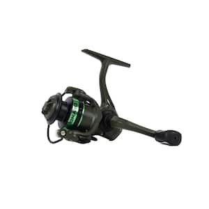 Clam Kejick Spinning Reel - Grey/Green - Ice Fishing - Clam Pack