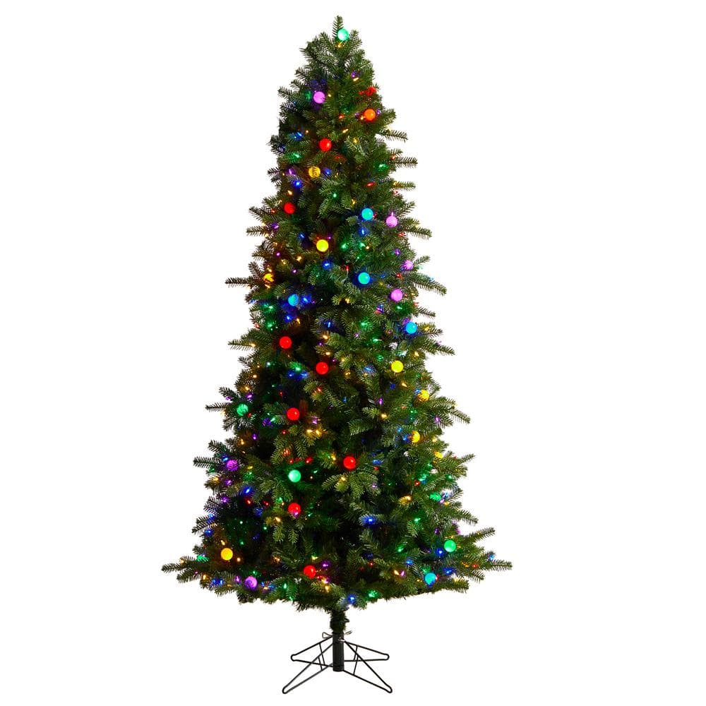 7.5 ft. Montana Mountain Fir Artificial Christmas Tree with 710 Multi-Color LED Lights and Bendable Branches price history on PriceWatchPro