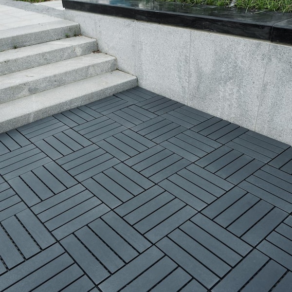 1 ft. x 1 ft. Quick Deck Composite Interlocking Deck Tile in Midnight Blue-6 (44 sq. ft. per Box)