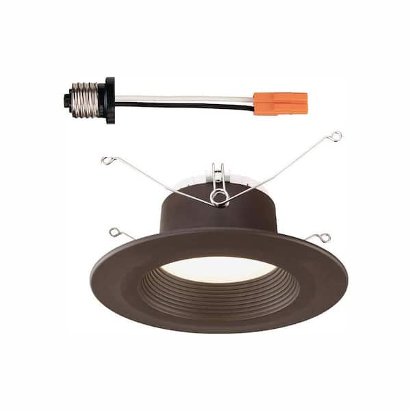 EnviroLite 6 in. Bronze Integrated LED Recessed Can Light Trim