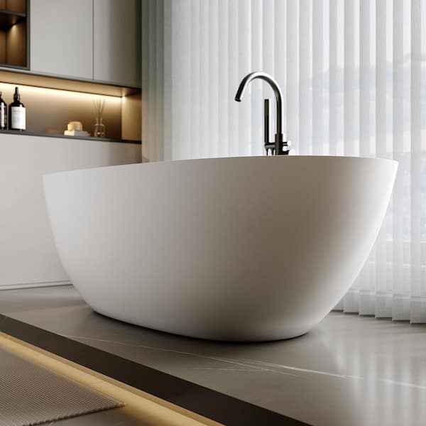 Xspracer Moray 61 in. x 31 in. Solid Surface Stone Resin Flat