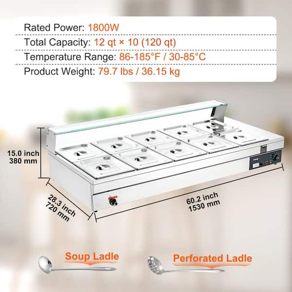 New! Electric Plate Warmer Stainless Steel adjustable up to a 12 plate