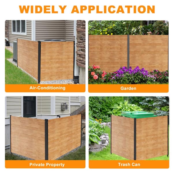 Freedom 8-ft H x 2-in W Matte Black Steel Privacy Fence Post
