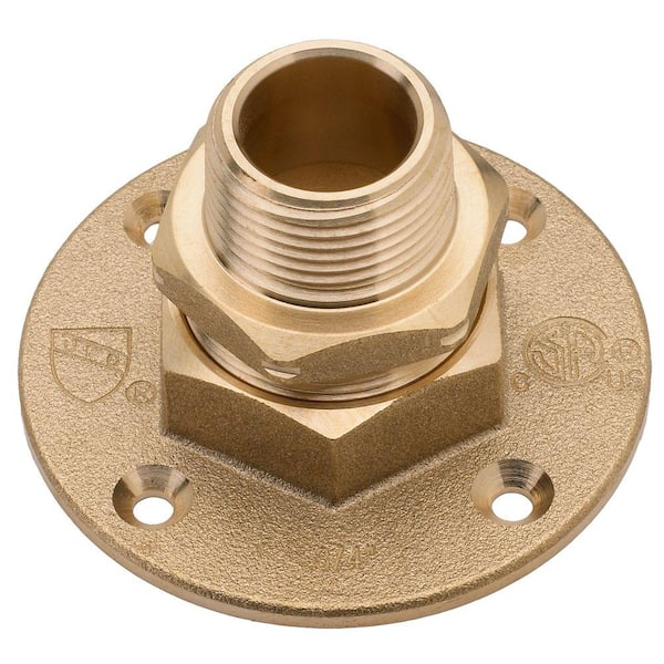 HOME-FLEX 3/4 in. CSST x 3/4 in. MIPT Brass Termination Flange